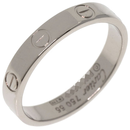 CARTIER   Mini love ring #55 Ring  K18 White Gold Ladies [Used]