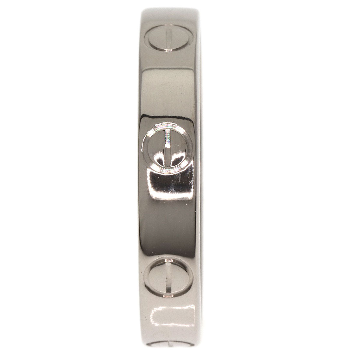 CARTIER   Mini love ring #55 Ring  K18 White Gold Ladies [Used]