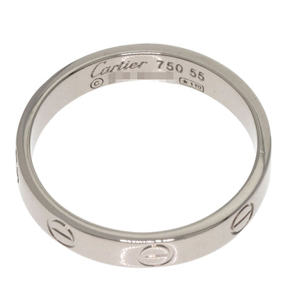 CARTIER   Mini love ring #55 Ring  K18 White Gold Ladies [Used]
