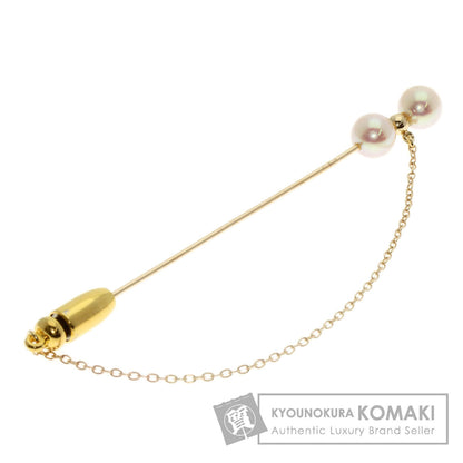 MIKIMOTO Pearl Pearl Pin Brooch Brooch K14 Yellow Gold Ladies [Used]