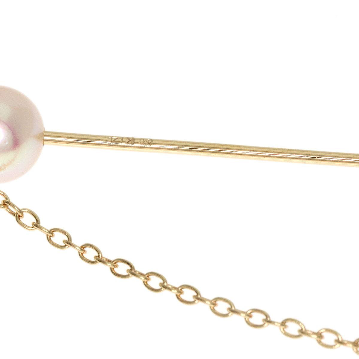MIKIMOTO Pearl Pearl Pin Brooch Brooch K14 Yellow Gold Ladies [Used]