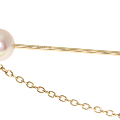 MIKIMOTO Pearl Pearl Pin Brooch Brooch K14 Yellow Gold Ladies [Used]
