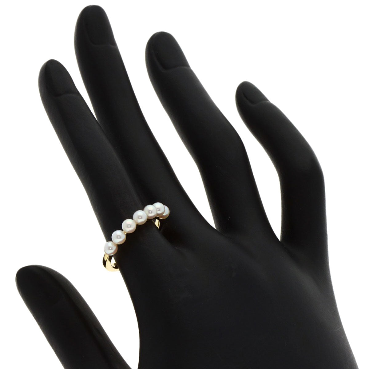 MIKIMOTO Baby pearl Pearl Ring K18 Yellow Gold Ladies [Used]