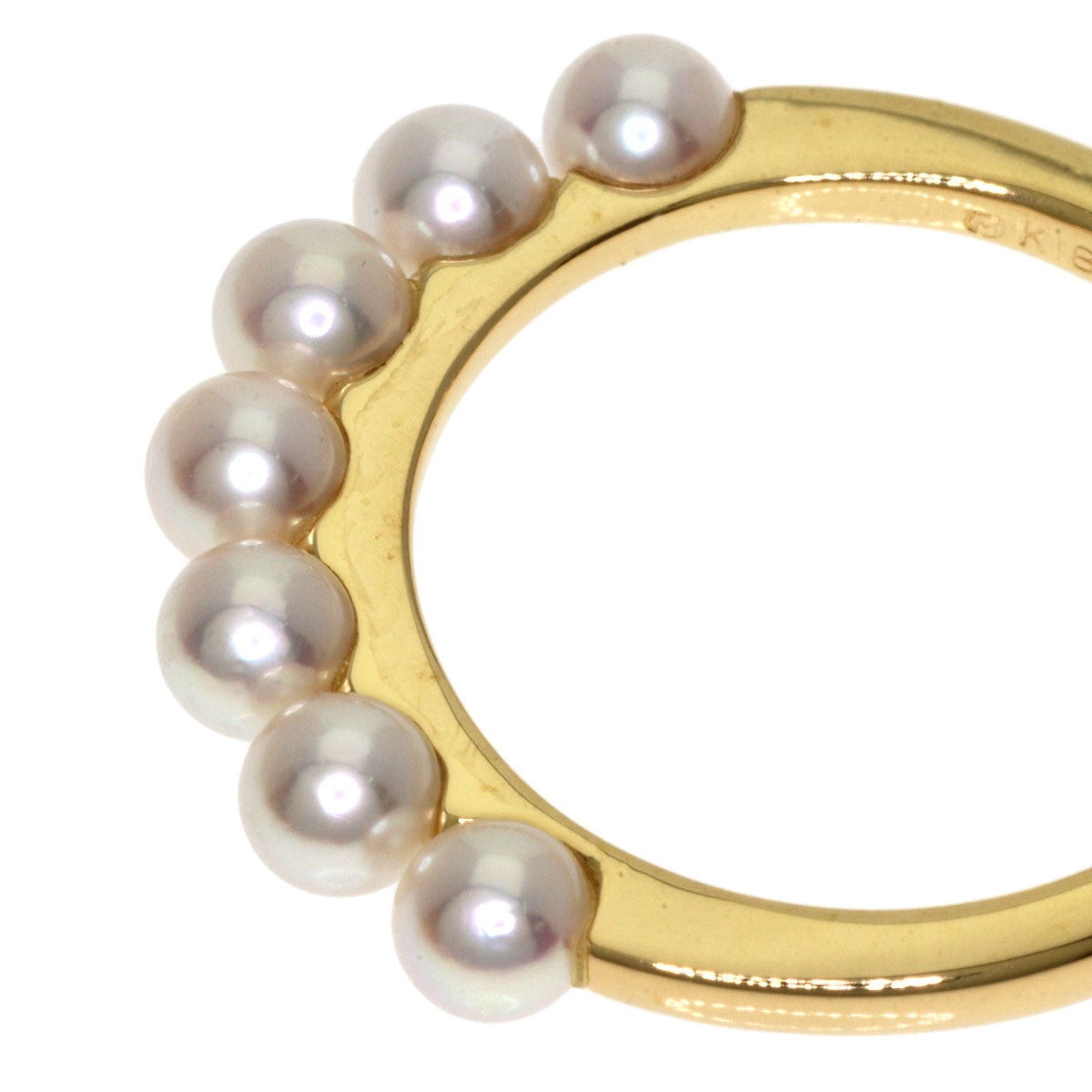 MIKIMOTO Baby pearl Pearl Ring K18 Yellow Gold Ladies [Used]