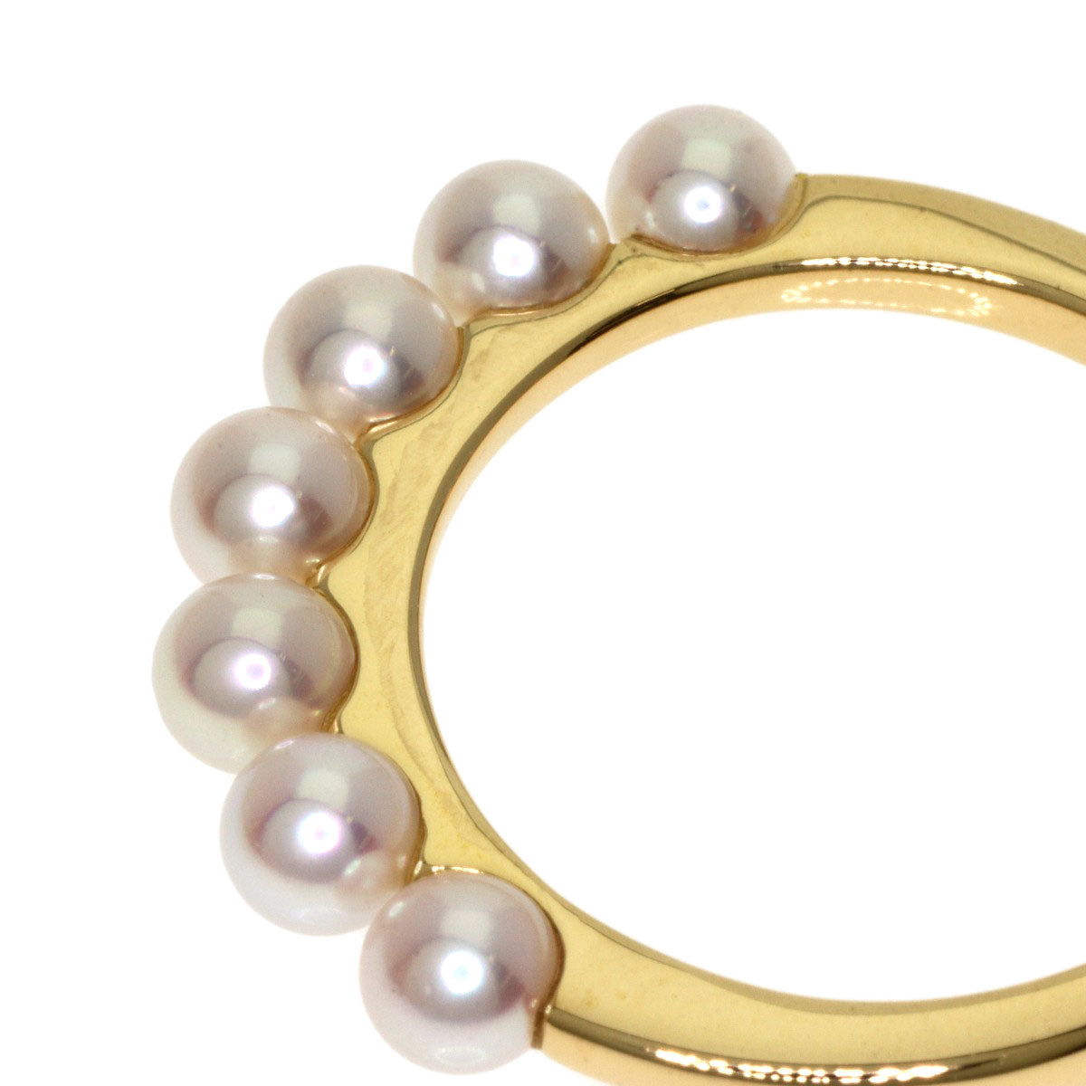 MIKIMOTO Baby pearl Pearl Ring K18 Yellow Gold Ladies [Used]