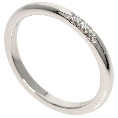 TIFFANY&Co. Forever Wedding Band 3P Diamond Ring Platinum PT950 Ladies [Used]