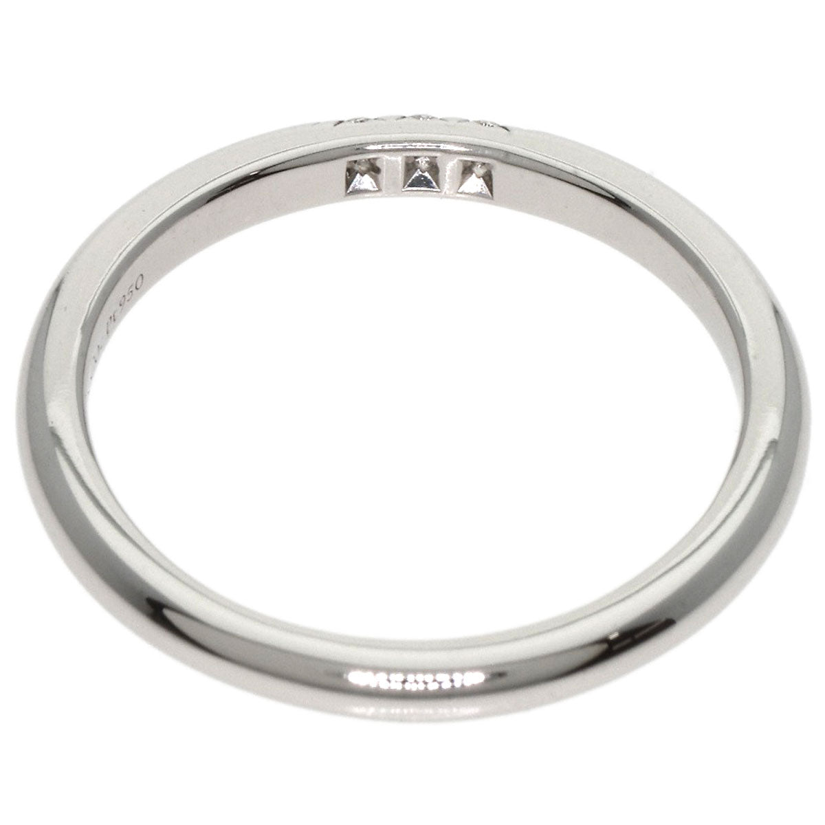 TIFFANY&Co. Forever Wedding Band 3P Diamond Ring Platinum PT950 Ladies [Used]