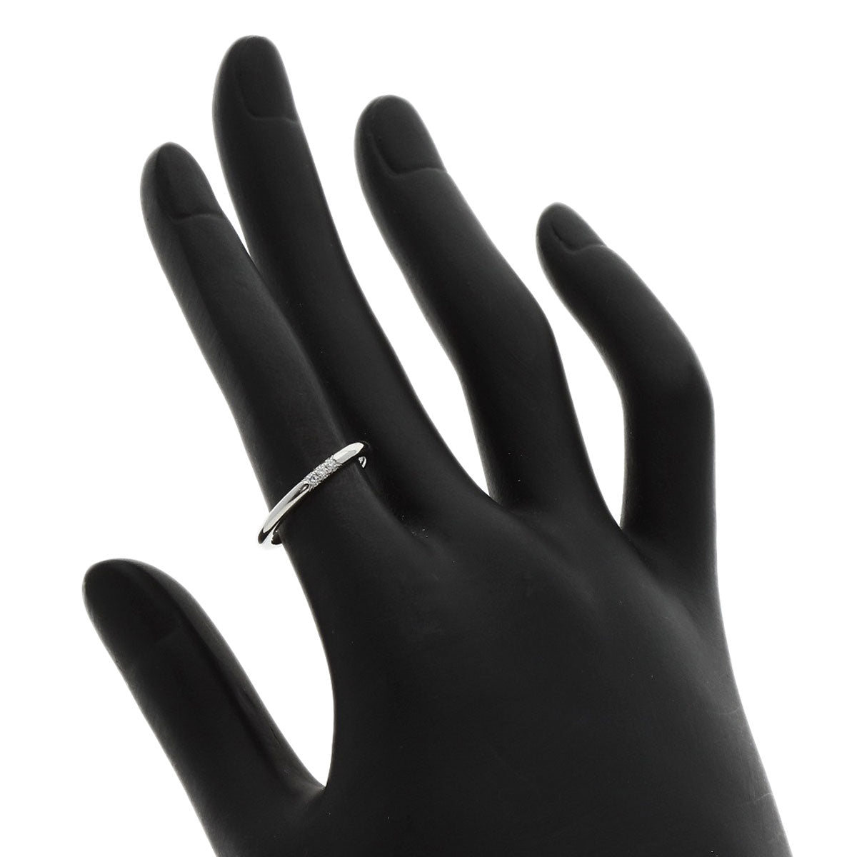 TIFFANY&Co. Forever Wedding Band 3P Diamond Ring Platinum PT950 Ladies [Used]