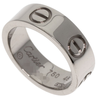 CARTIER love ring #46 Ring K18 White Gold Ladies [Used]