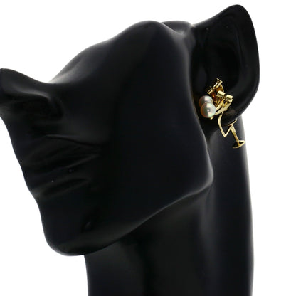 MIKIMOTO Pearl Pearl Earring K14 Yellow Gold Ladies [Used]