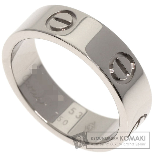 CARTIER love ring #53 Ring K18 White Gold Ladies [Used]