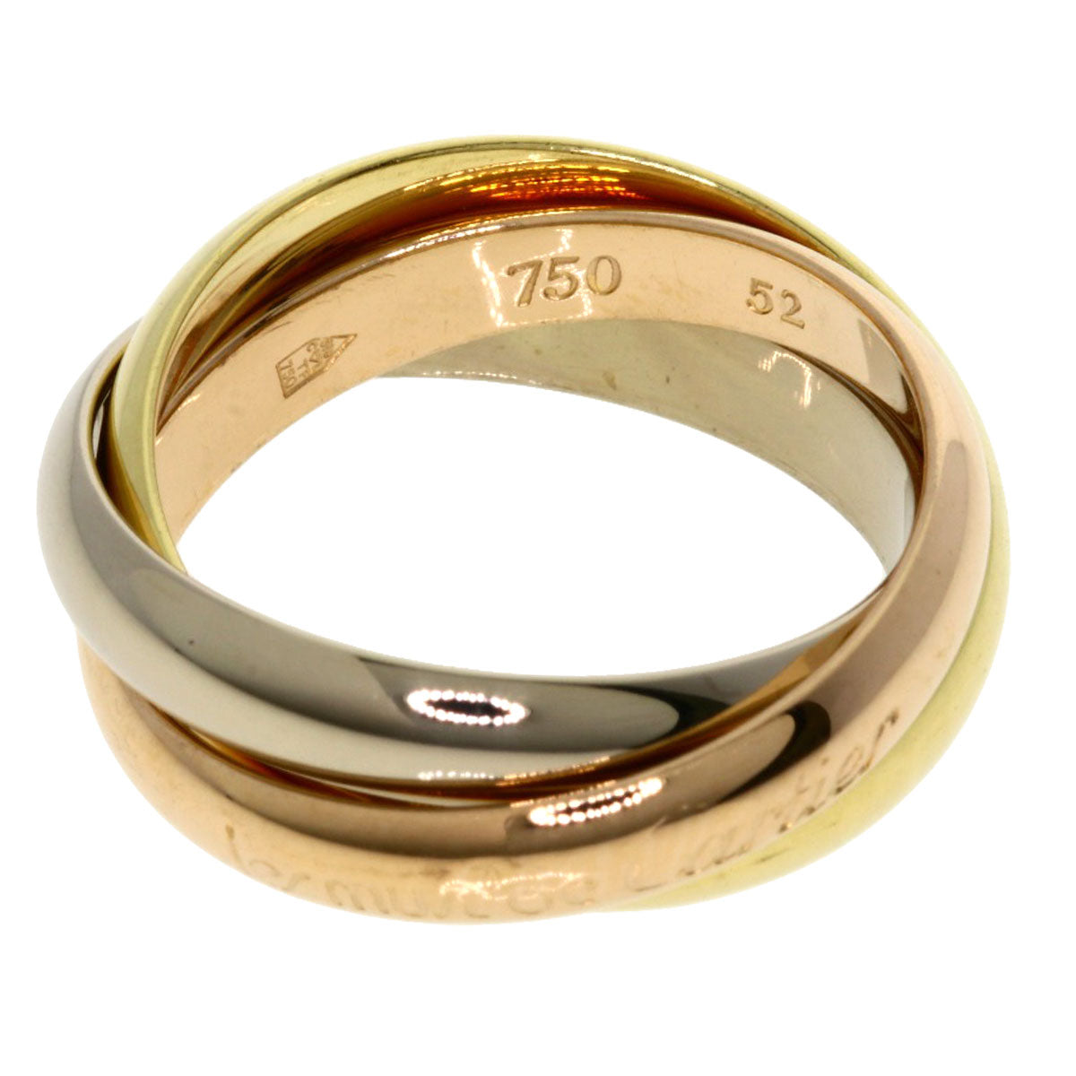 CARTIER   Trinity #52 Ring  K18 Yellow Gold K18 White GoldLadies [Used]