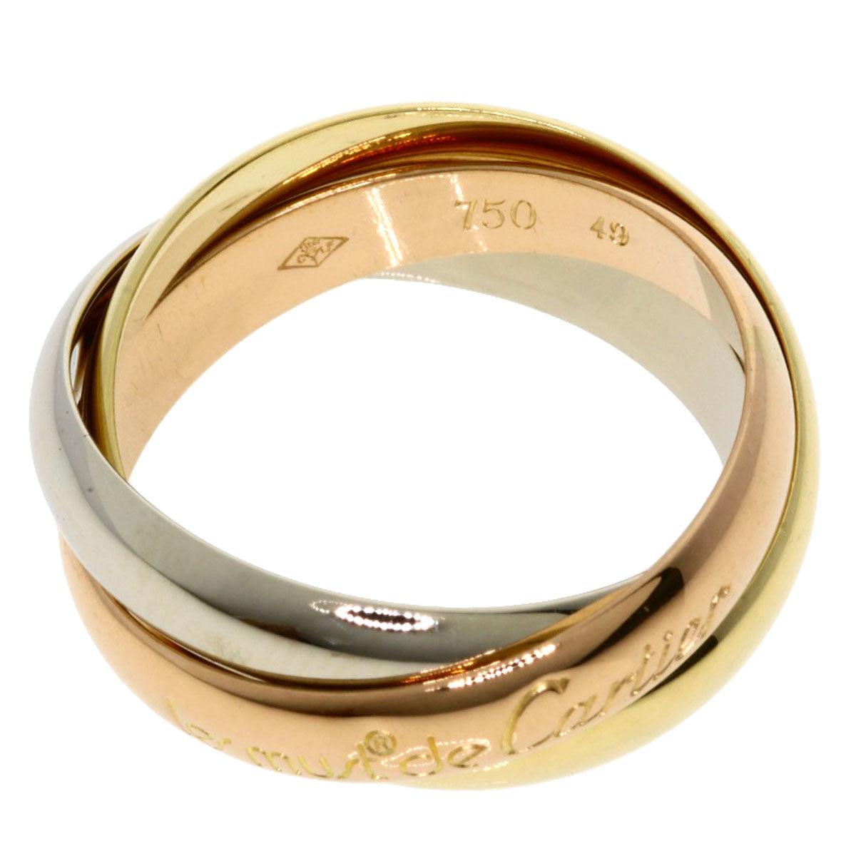 CARTIER Trinity #49 Ring K18 Yellow Gold K18 White GoldLadies [Used]