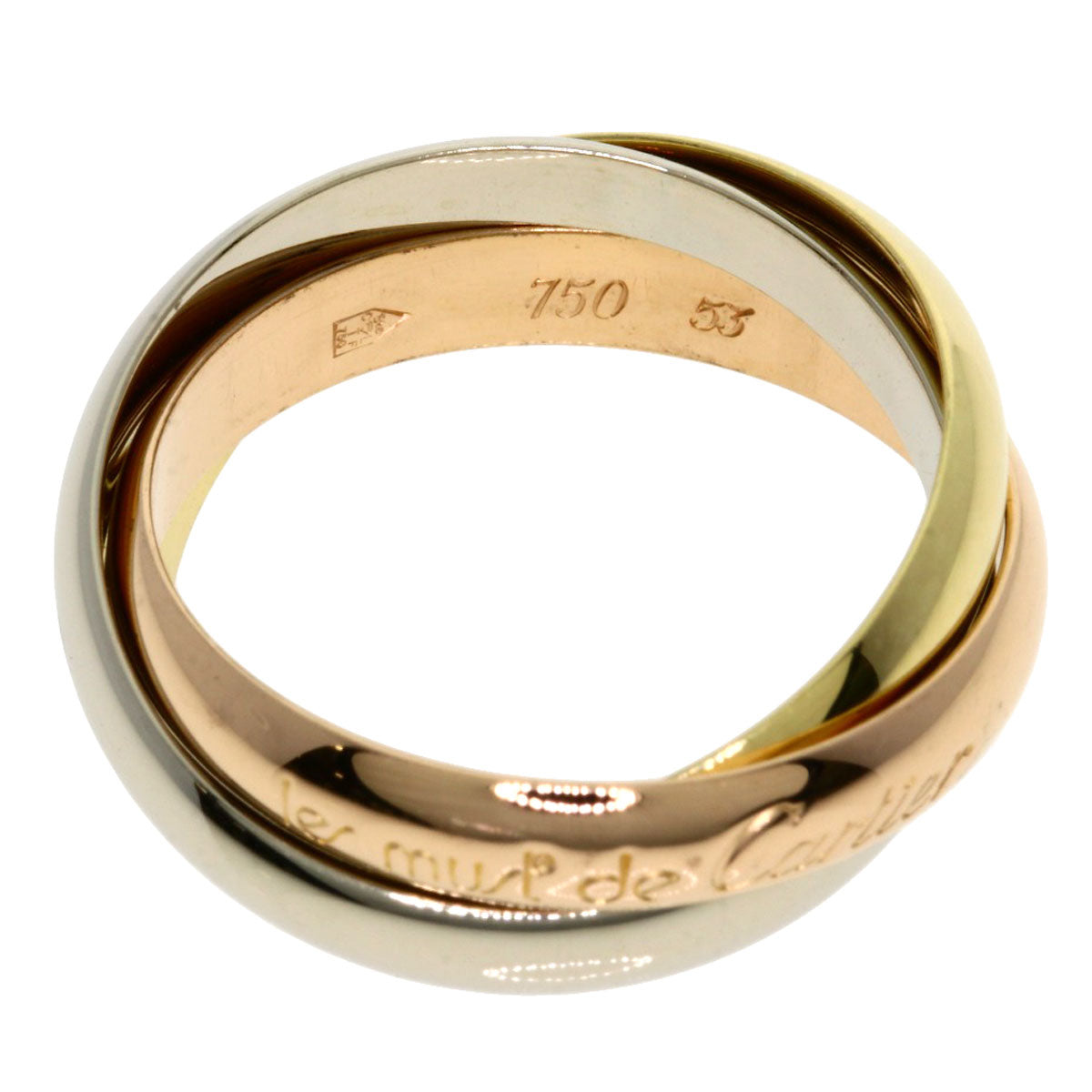 CARTIER   Trinity #53 Ring  K18 Yellow Gold K18 White GoldLadies [Used]