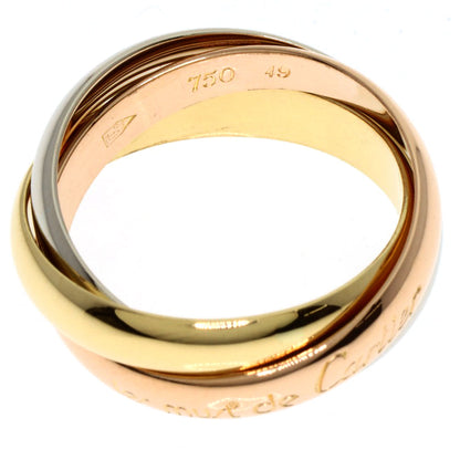 CARTIER Trinity #49 Ring K18 Yellow Gold 18K Pink GoldLadies [Used]