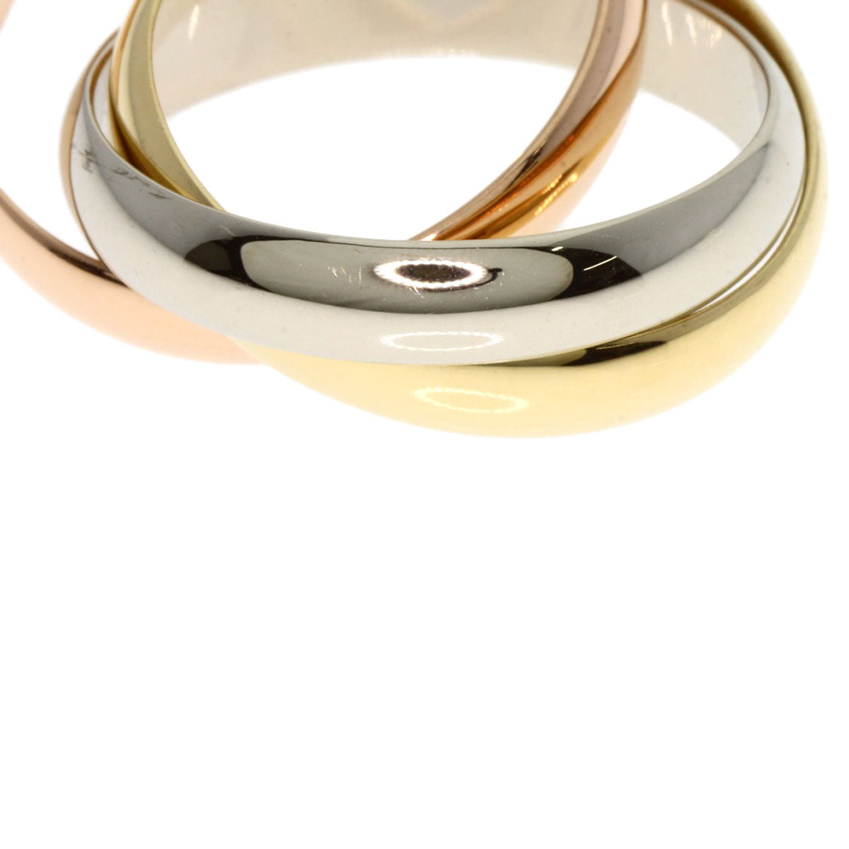 CARTIER Trinity #49 Ring K18 Yellow Gold 18K Pink GoldLadies [Used]