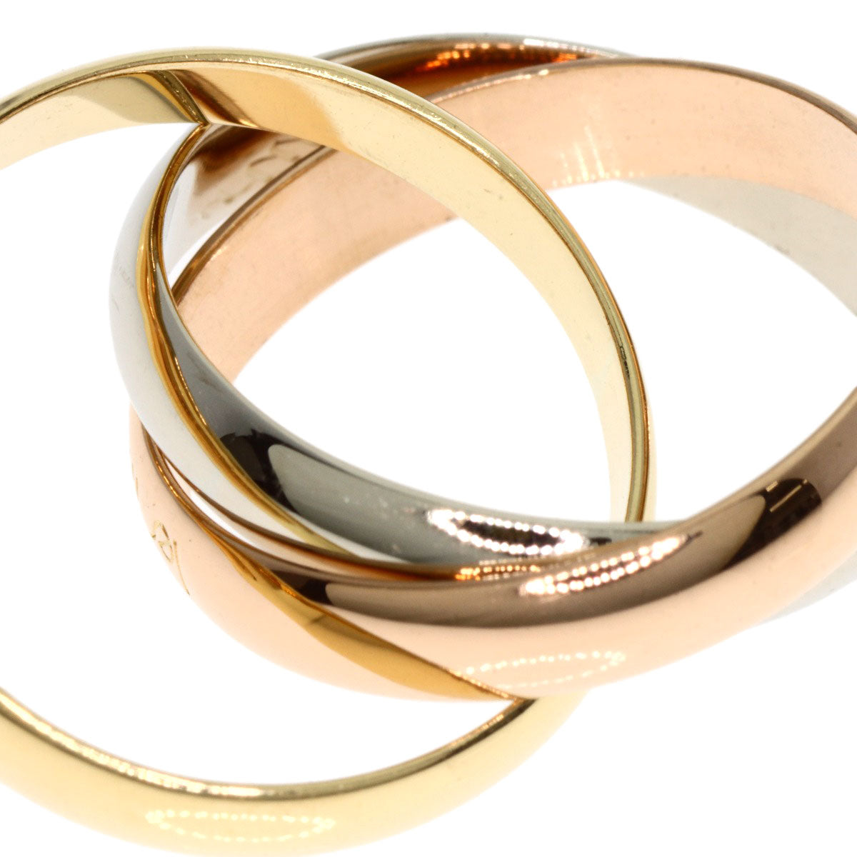 CARTIER Trinity #49 Ring K18 Yellow Gold 18K Pink GoldLadies [Used]