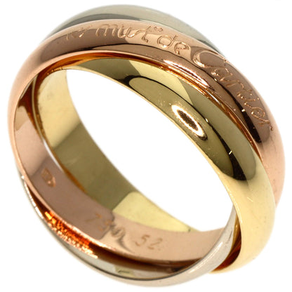 CARTIER Trinity MM #52 Ring K18 Yellow Gold 18K Pink GoldLadies [Used]