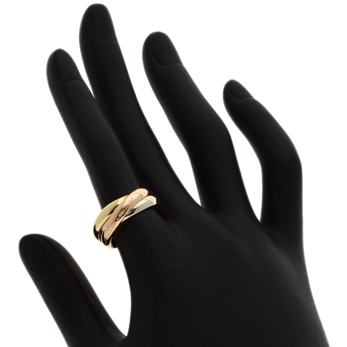 CARTIER Trinity MM #52 Ring K18 Yellow Gold 18K Pink GoldLadies [Used]