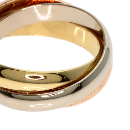 CARTIER Trinity MM #52 Ring K18 Yellow Gold 18K Pink GoldLadies [Used]