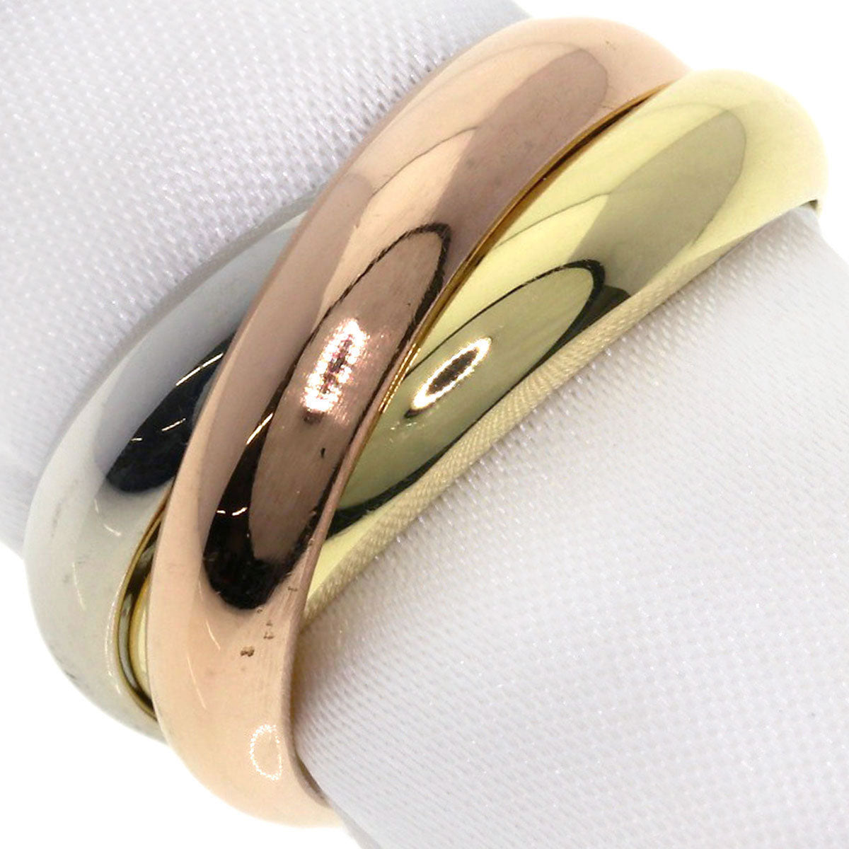 CARTIER Trinity #48 Ring K18 Yellow Gold 18K Pink GoldLadies [Used]