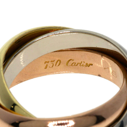 CARTIER Trinity #48 Ring K18 Yellow Gold 18K Pink GoldLadies [Used]