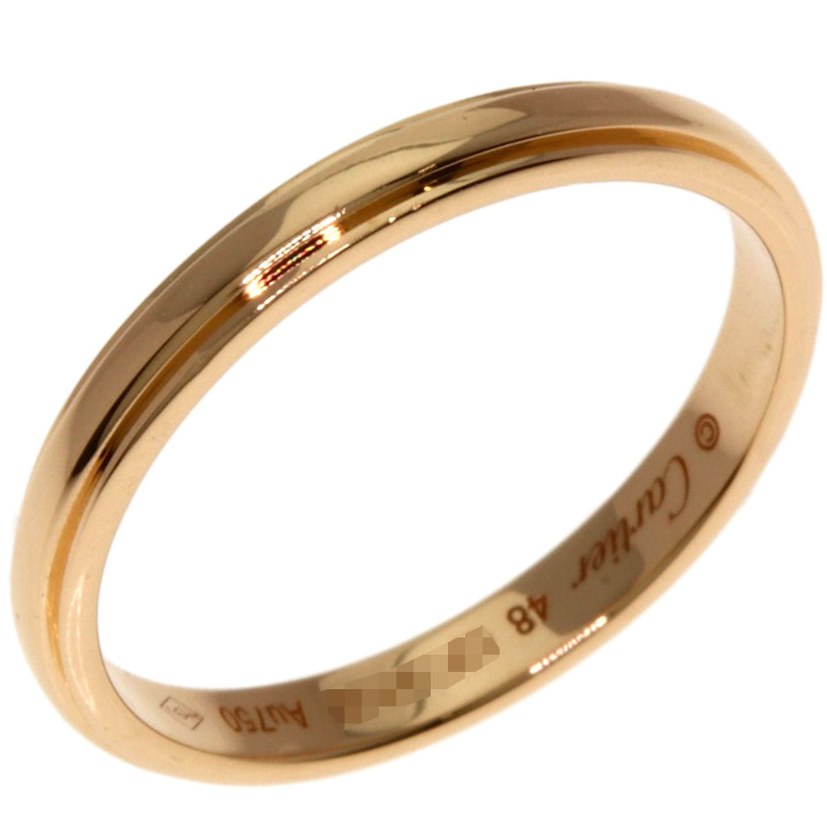 CARTIER D'Amour Wedding #48 Ring K18 Pink Gold Ladies [Used]