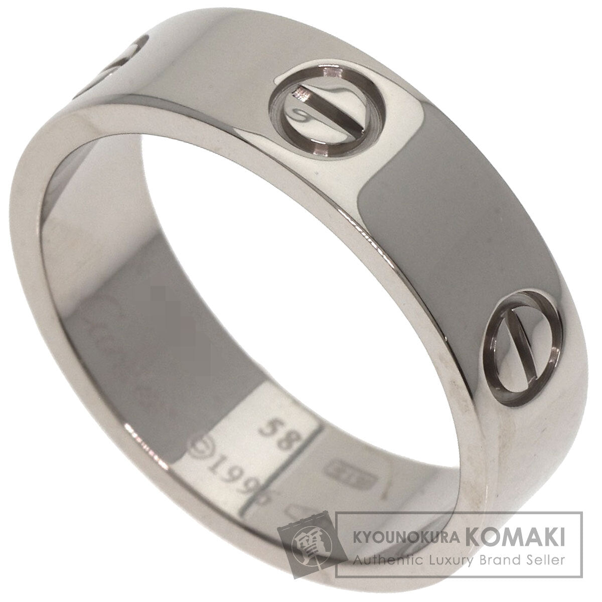 CARTIER love ring Ring K18 White Gold Ladies [Used]