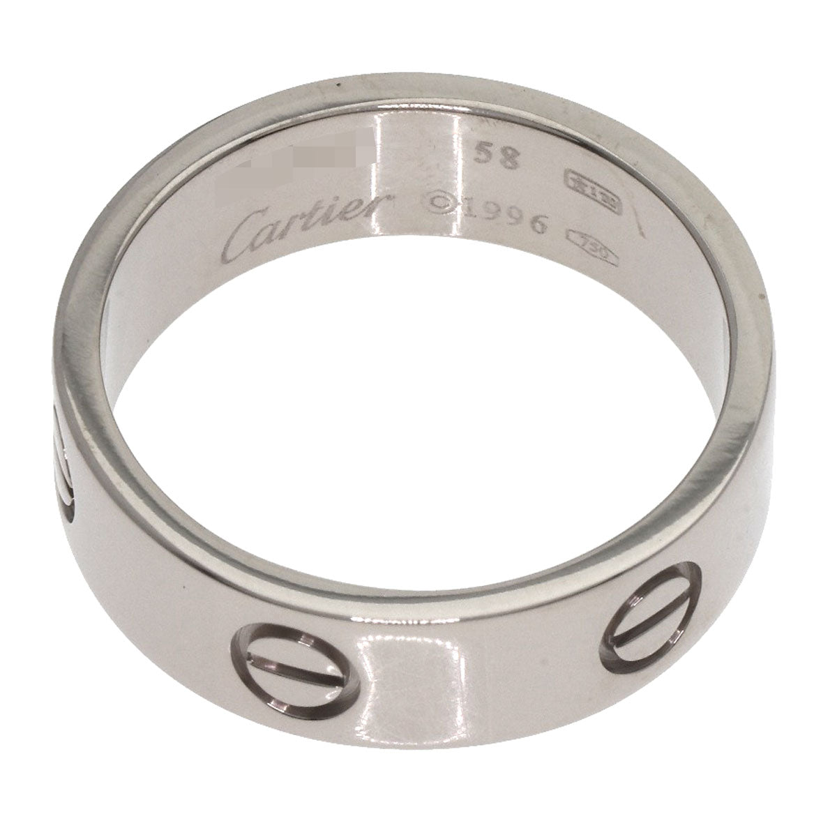 CARTIER love ring Ring K18 White Gold Ladies [Used]