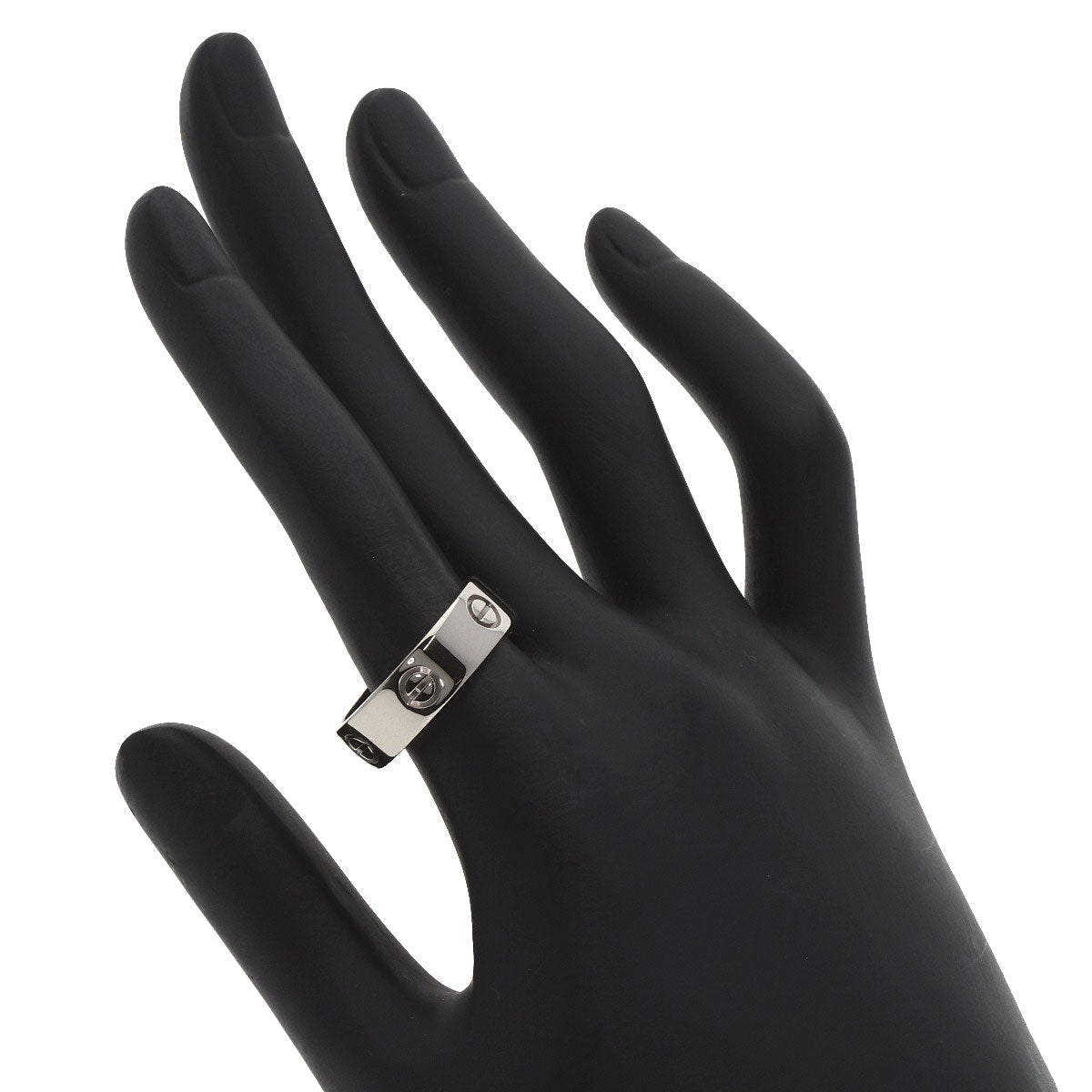 CARTIER love ring Ring K18 White Gold Ladies [Used]