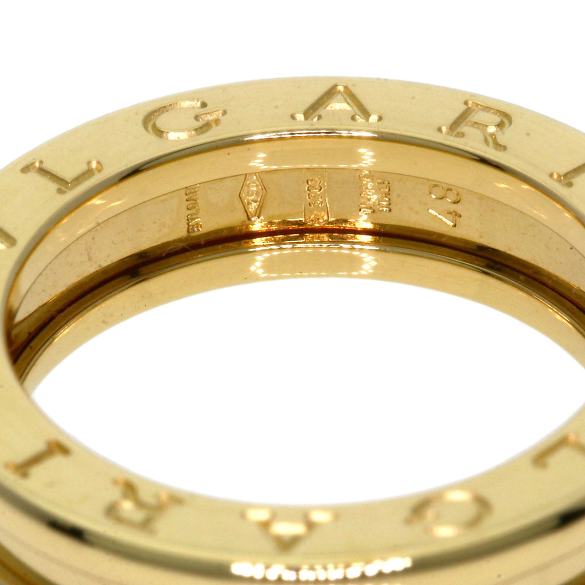 BVLGARI B.zero1 1 band #48 Ring K18 Yellow Gold Ladies [Used]