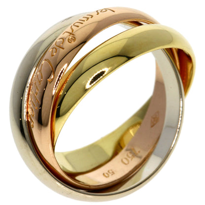 CARTIER Trinity #50 Ring K18 Yellow Gold K18 White GoldLadies [Used]