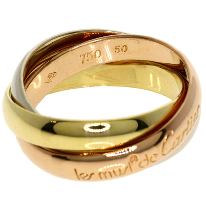 CARTIER Trinity #50 Ring K18 Yellow Gold K18 White GoldLadies [Used]