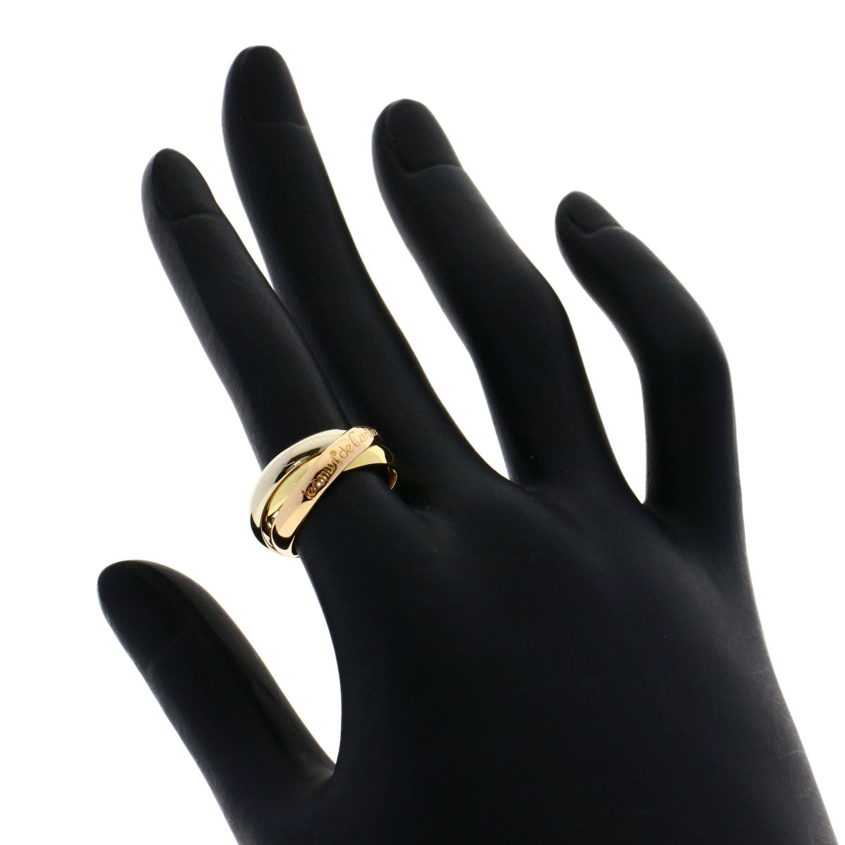 CARTIER Trinity #50 Ring K18 Yellow Gold K18 White GoldLadies [Used]