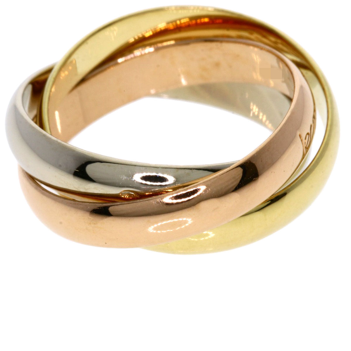 CARTIER Trinity #50 Ring K18 Yellow Gold K18 White GoldLadies [Used]
