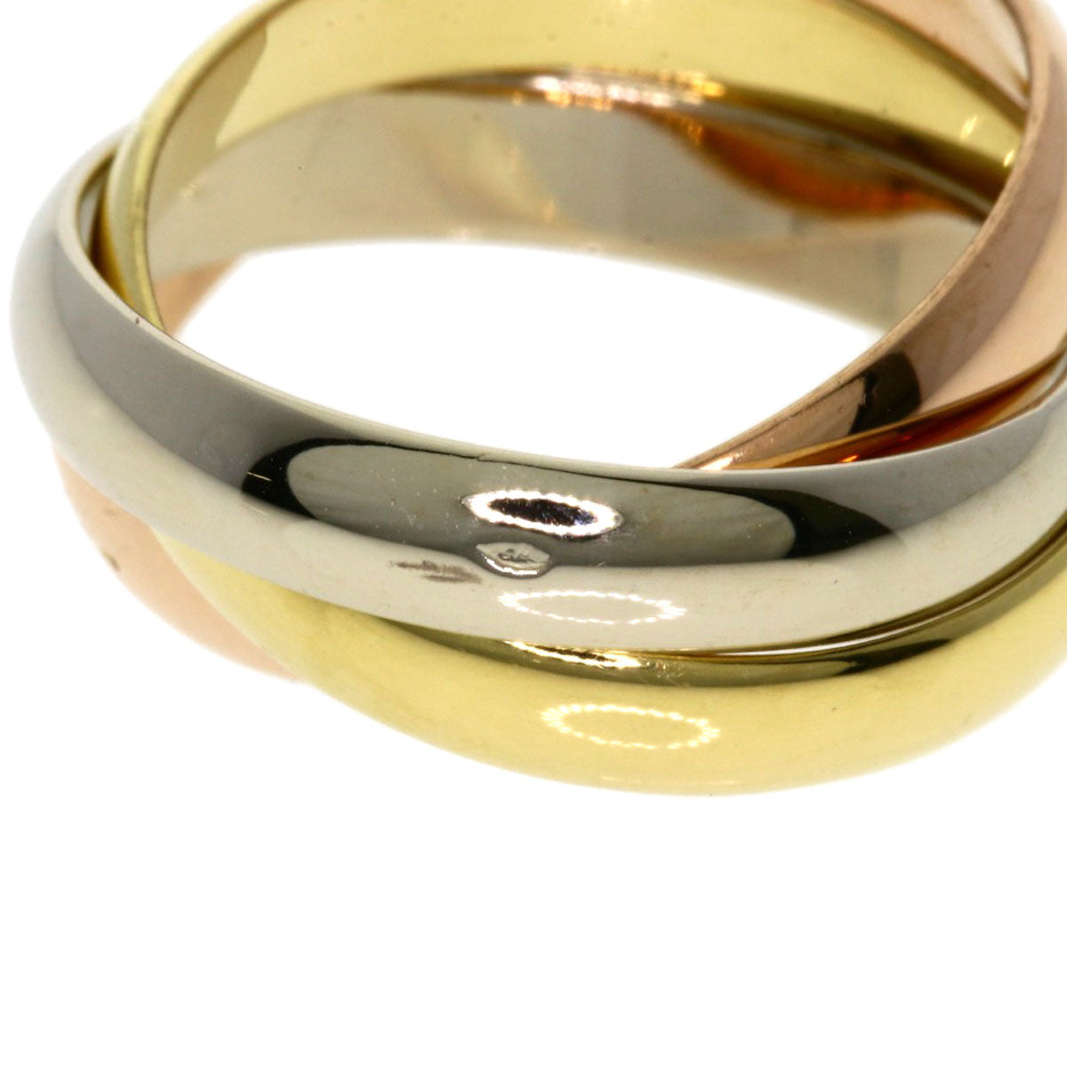 CARTIER Trinity #50 Ring K18 Yellow Gold K18 White GoldLadies [Used]