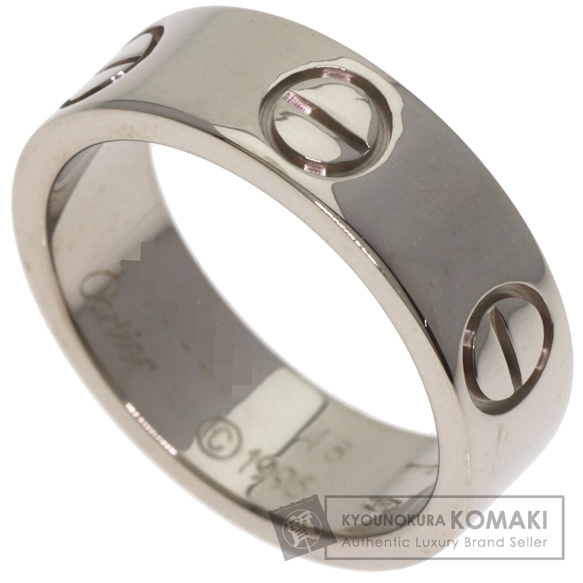 CARTIER love ring #48 Ring K18 White Gold Ladies [Used]