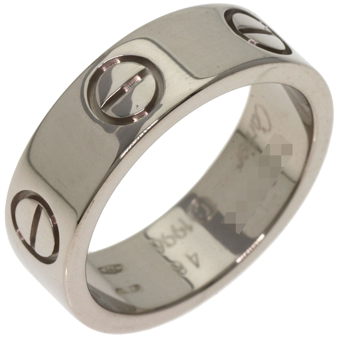 CARTIER love ring #48 Ring K18 White Gold Ladies [Used]
