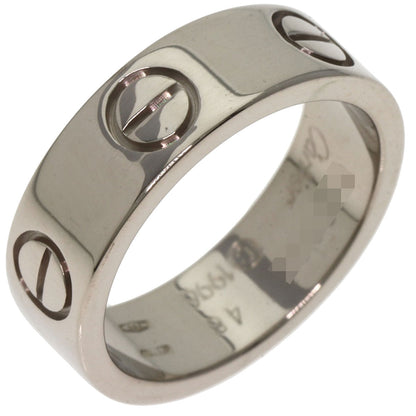 CARTIER love ring #48 Ring K18 White Gold Ladies [Used]