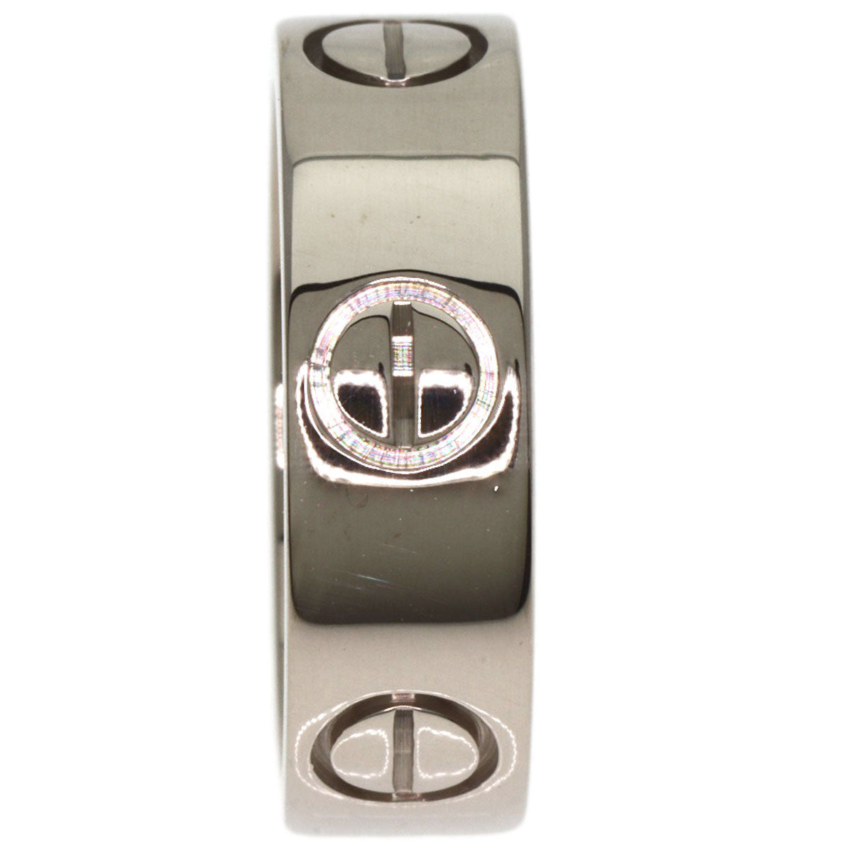 CARTIER love ring #48 Ring K18 White Gold Ladies [Used]