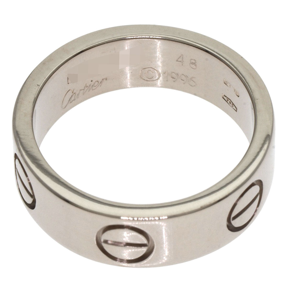 CARTIER love ring #48 Ring K18 White Gold Ladies [Used]