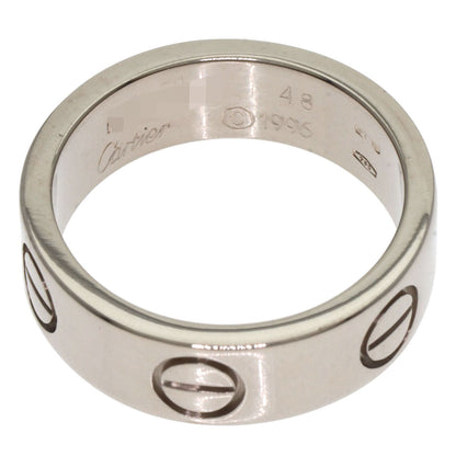 CARTIER love ring #48 Ring K18 White Gold Ladies [Used]