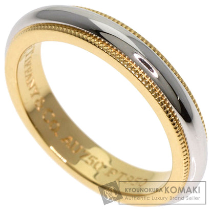 TIFFANY&Co. Milgrain Ring Platinum PT950 18K Yellow GoldLadies [Used]