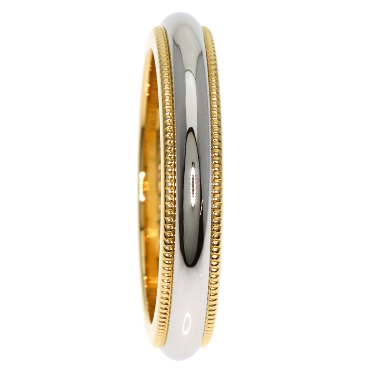 TIFFANY&Co. Milgrain Ring Platinum PT950 18K Yellow GoldLadies [Used]