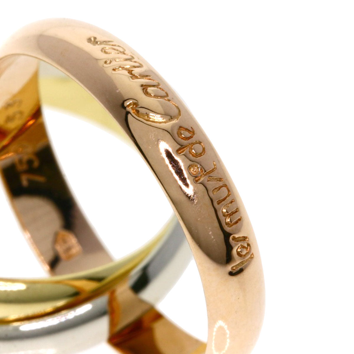 CARTIER Trinity #53 Ring K18 Yellow Gold K18 White GoldLadies [Used]