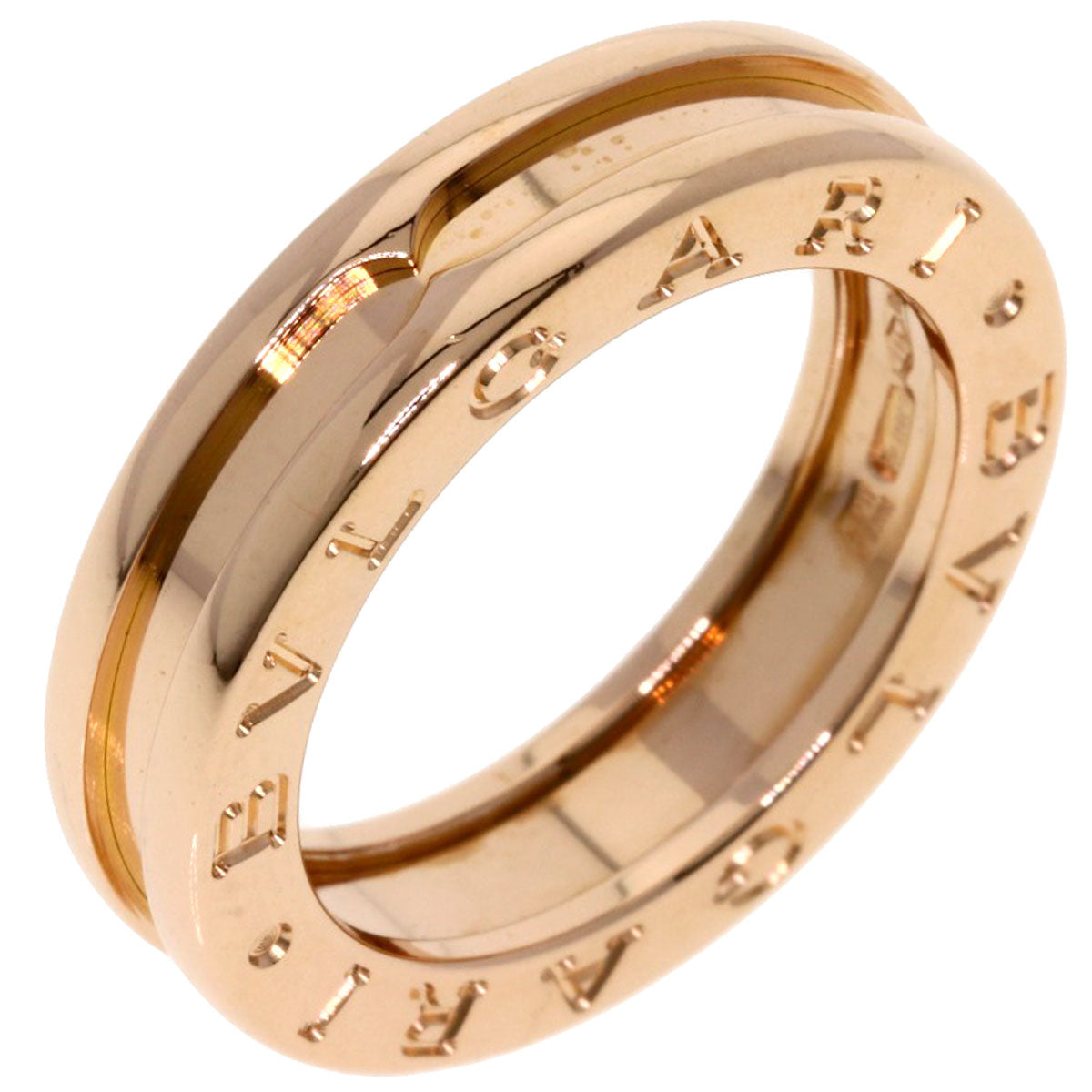 BVLGARI B.zero1 1 band XS #49 Ring K18 Pink Gold Ladies [Used]