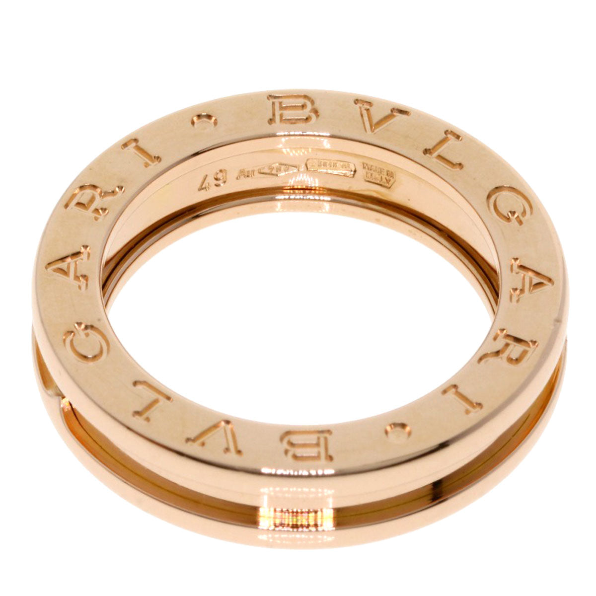 BVLGARI B.zero1 1 band XS #49 Ring K18 Pink Gold Ladies [Used]
