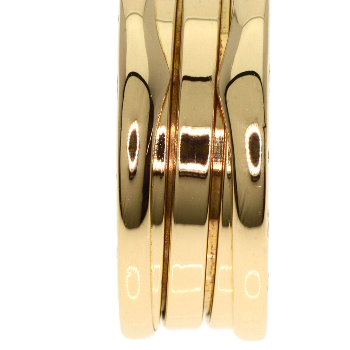 BVLGARI B.zero1 2 Band #51 Ring K18 Yellow Gold Ladies [Used]