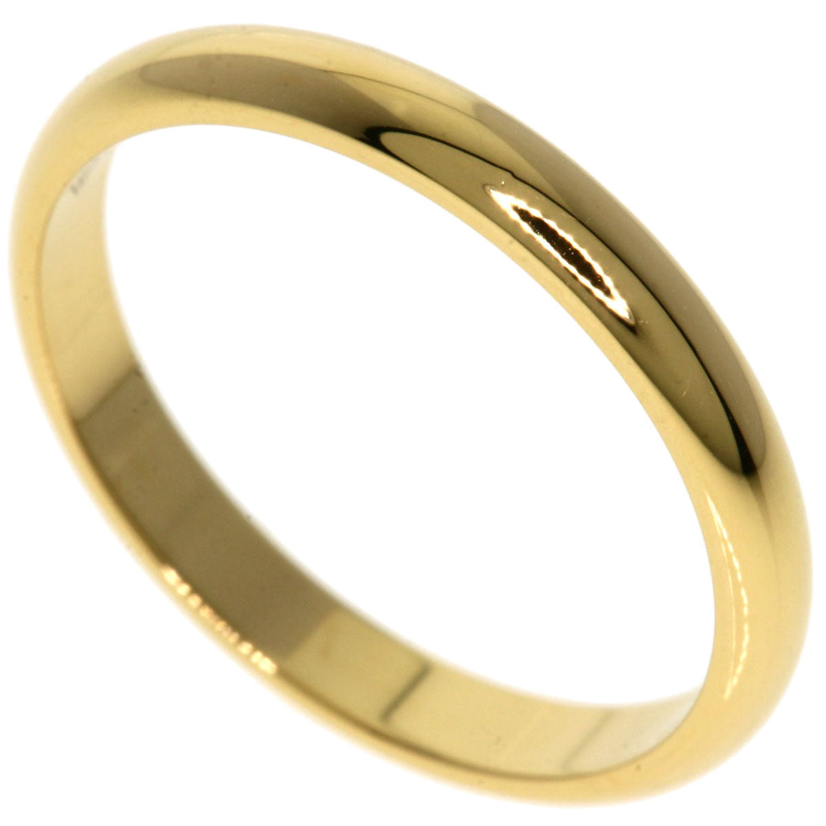CARTIER Classic Band #49 Ring K18 Yellow Gold Ladies [Used]