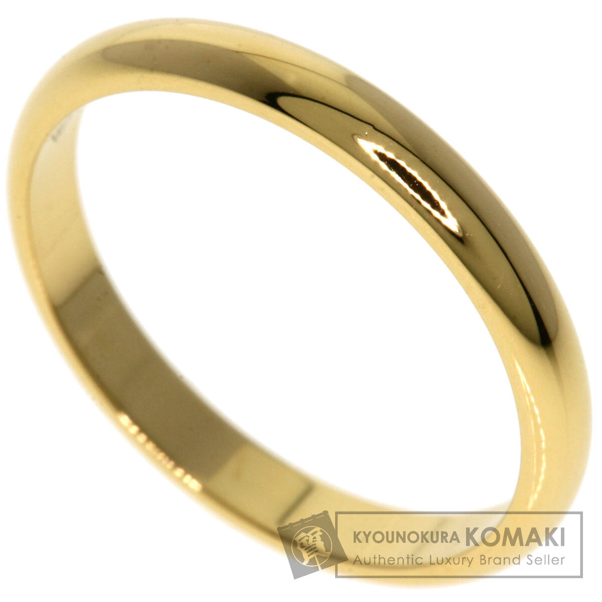 CARTIER Classic Band #49 Ring K18 Yellow Gold Ladies [Used]
